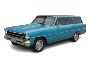 1967 Chevrolet Chevy II Nova - Tamanhos de rodas e pneus, PCD