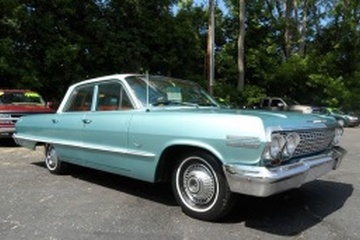1963 Chevrolet Impala - Tamanhos de rodas e pneus, PCD, Offset e