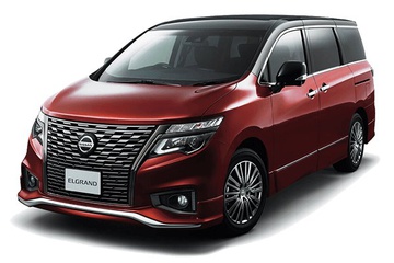 日産 エルグランド - 各年式と世代のリム仕様、タイヤ仕様、PCD